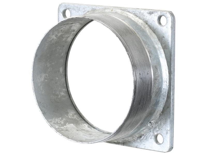 Square Flange with Thread 6\'\'  BSPT (150mm) (Galvanised)
