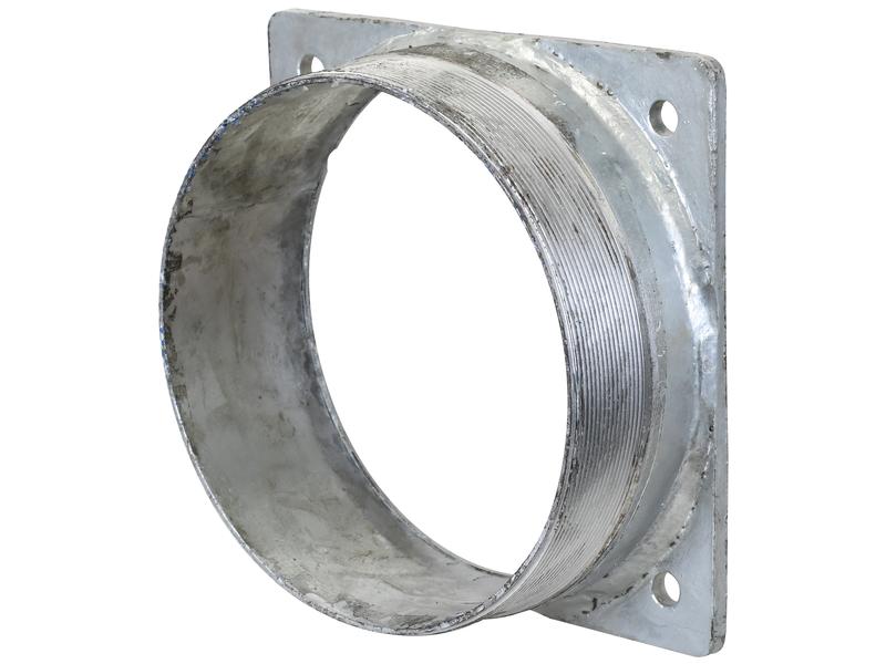 Square Flange with Thread 8\'\'  BSPT (200mm) (Galvanised)