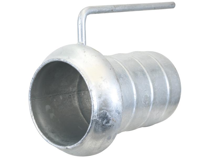 Coupling with Hose End and Handle - Male 6\'\' (159mm) x6\'\' (150mm) (Galvanised)