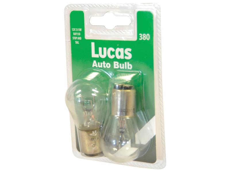 Light Bulb (Filament) P21/5W, 12V, 5W, BAY15d (Clamshell 2 pcs.)