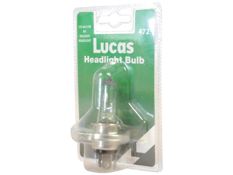 Light Bulb (Halogen) H4, 12V, 55W, P43t (Clamshell 1 pc.)