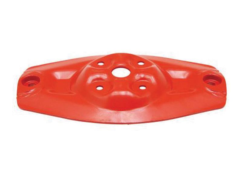 Mower cutting disc - Length: 390mm, Depth: 40mm, Hole centres: 110 & 340mm, Replacement for Kuhn, John Deere.