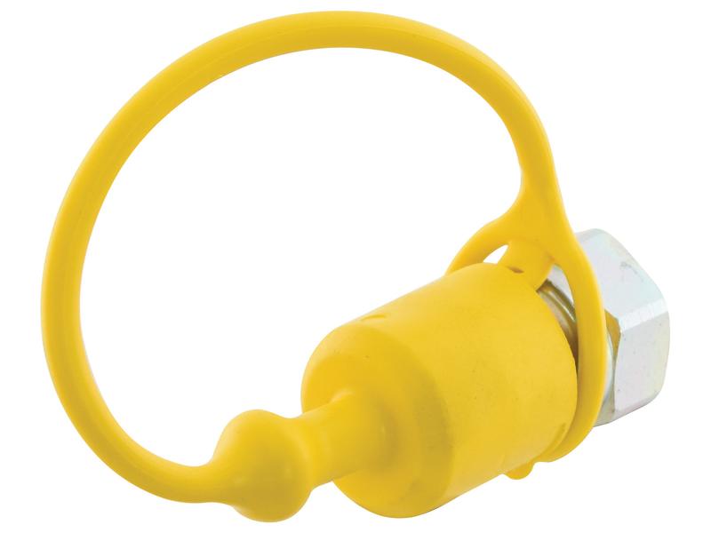 Faster Dust Cap Yellow PVC Fits 1/2\'\' Male Coupling TF12G