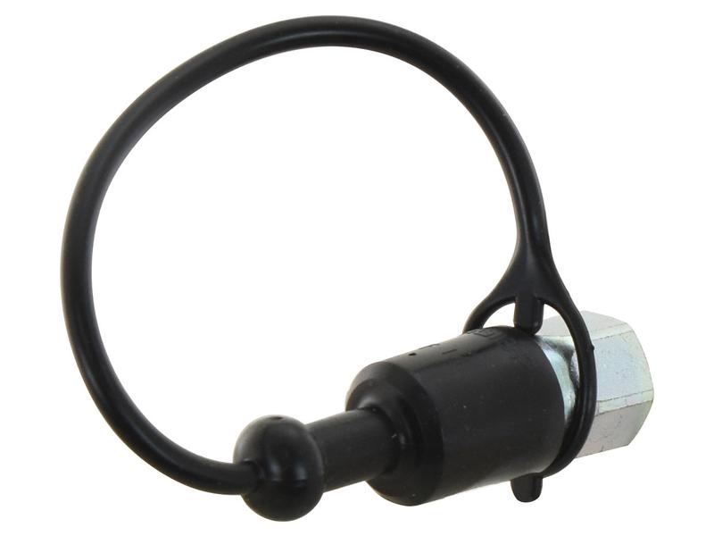 Faster Dust Cap Black PVC Fits 1/4\'\' Male Coupling - TF Series TF14N