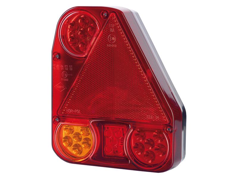 LED Rear Combination Light, Function: 4, Brake / Tail / Indicator / Fog, RH, 12-24V