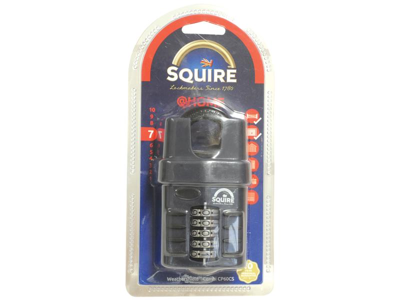 Squire Recodable CP-kombinasjonshengelåser - Trykkstøpt, Husbredde: 60mm (Sikkerhetsklasse: 7)