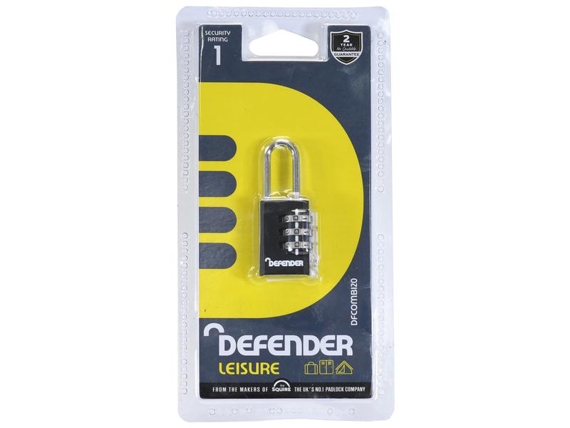 Squire Recodable Toughlock Combination Padlock - Die Cast, Body width: 20mm (Security rating: 1)