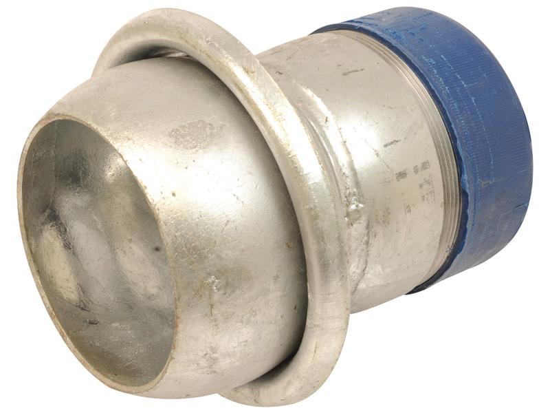 Coupling with Threaded End - Male 4\'\' (100mm) x 4\'\'\'\'  (Galvanised)