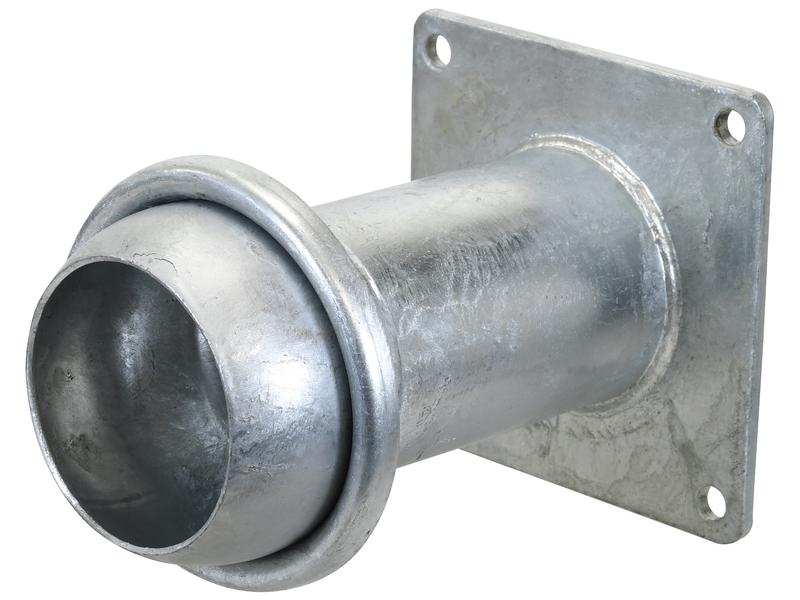 Coupling with Square Flange - Male 4\'\' (100mm) x (100mm) (Galvanised)
