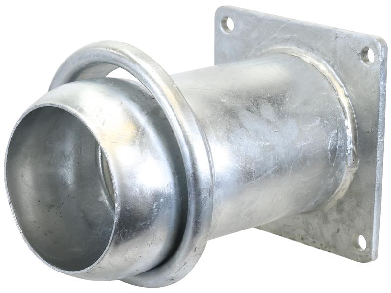 Coupling with Square Flange - Male 5\'\' (120mm) x (120mm) (Galvanised)