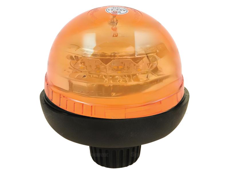 Gyrophare à LED rotatif (orange), Classe 3, pied rigide, 12-24V