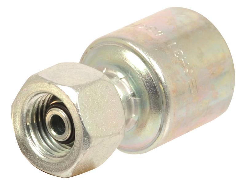 Parker BSP 60° Hose Insert 5/16in X 3/8'' - 19TPI Female 90° Swept Swivel - Sparex Part S.3130605 main image 0
