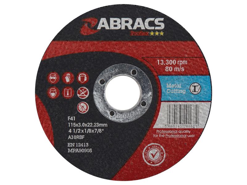 Flat Metal Cutting Disc Ø115 x 3 x 22.23mm A30RBF