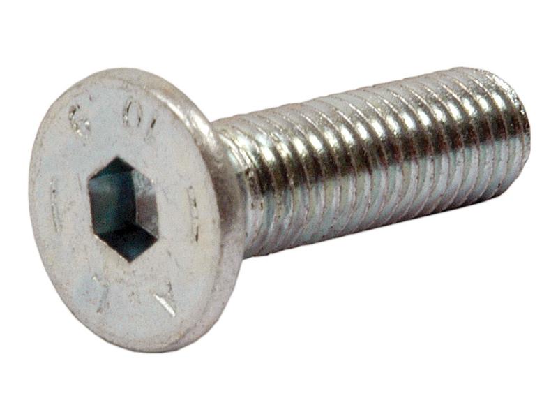 Metric Countersunk Hexagon Socket Screw, M8x30mm (DIN 7991)