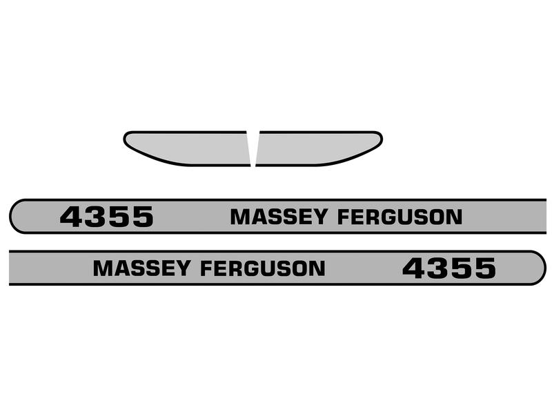 Sett av dekaler - Massey Ferguson 4355