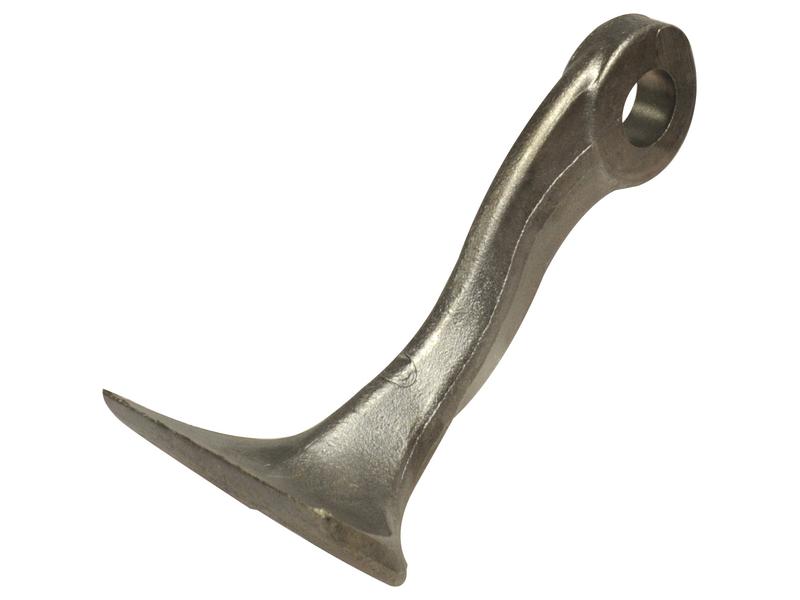 Schlegelmesser - Hammer, Obere Breite: 17mm, Untere Breite: 100mm, Bohrung Ø: 25.5mm, Radius 180mm - Ersatz für Desvoys