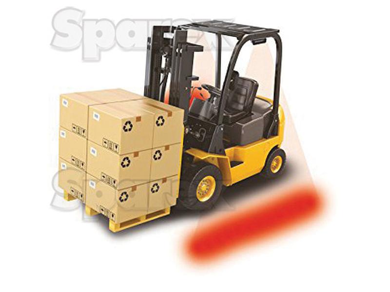 LED Red Work Light for Forklift Danger Area, IP Rating IP69K, 120