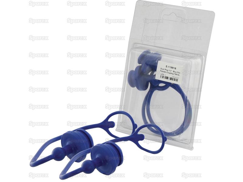 Dust Plug Blue PVC Fits 1/2\\'\\' Female Coupling - TM Series TM12L (Agripak 2&nbsp;pcs.) - S.119916