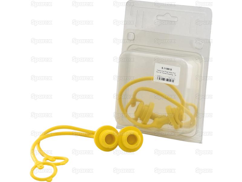 Faster Dust Cap Yellow PVC Fits 1/2\'\' Female Coupling TM12LG (Agripak 2 pcs.)