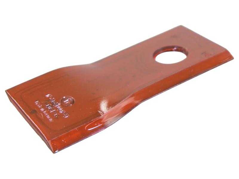 Mower Blade - Twisted blade, top edge sharp - 118x48x4mm - Hole Ø19mm - Replacement for MacDon Image 1