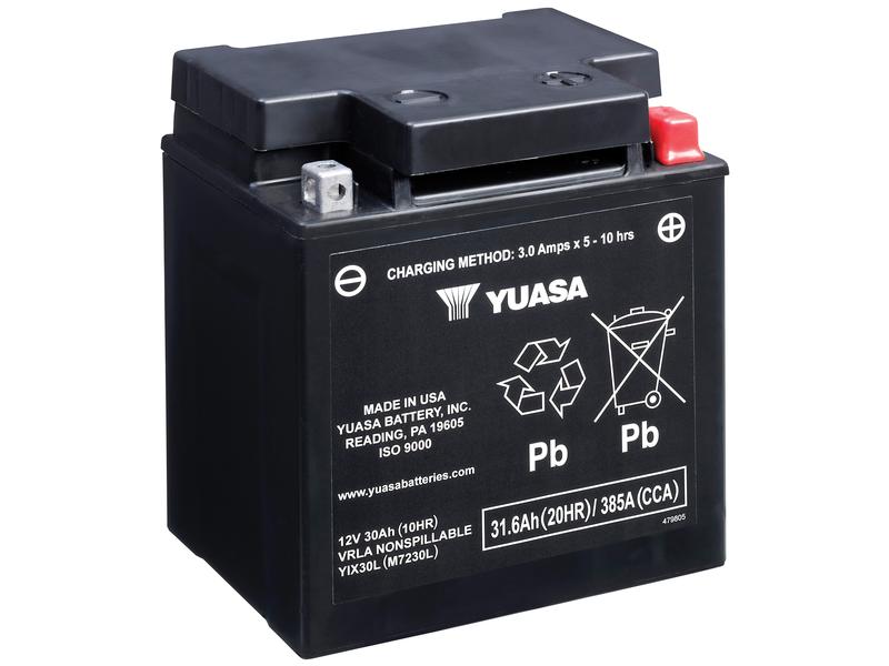 Yuasa YIX30L(WC) 12V 31.6Ah 400A Maintenance Free AGM Battery Image 1