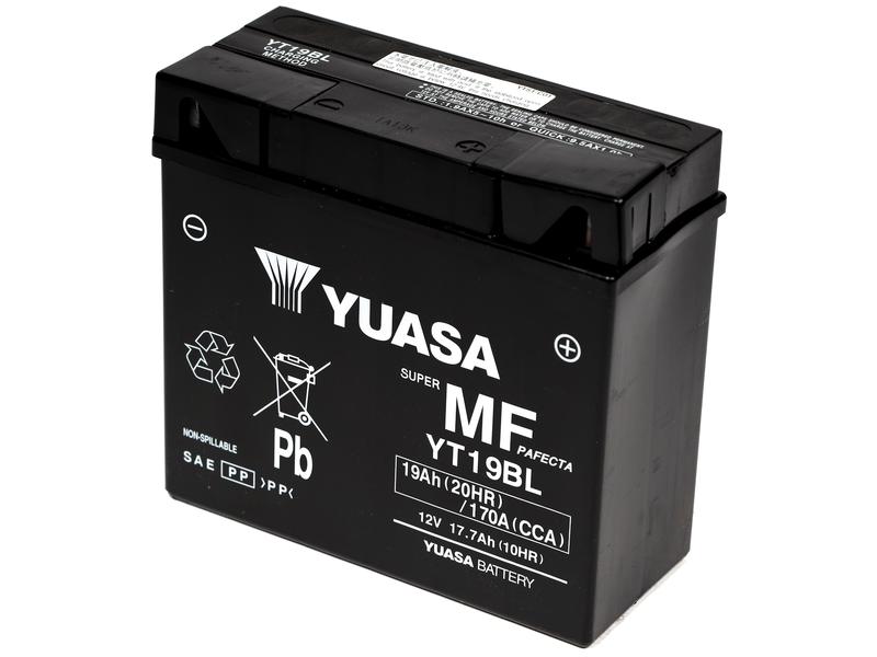 Yuasa YT19BL(WC) 12V 19Ah 170A Maintenance Free AGM Batterie Bild 1
