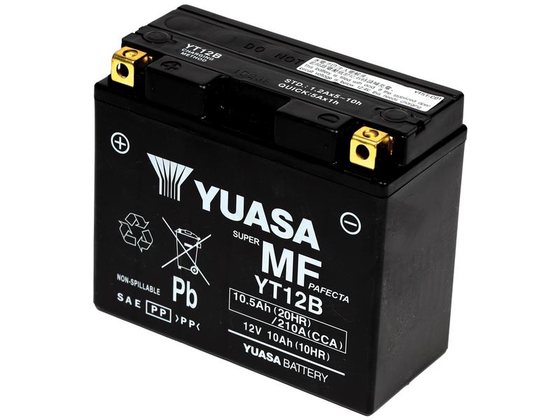 Yuasa YT12B(WC) 12V 10.5Ah 210A Maintenance Free AGM Batería Imagen 1