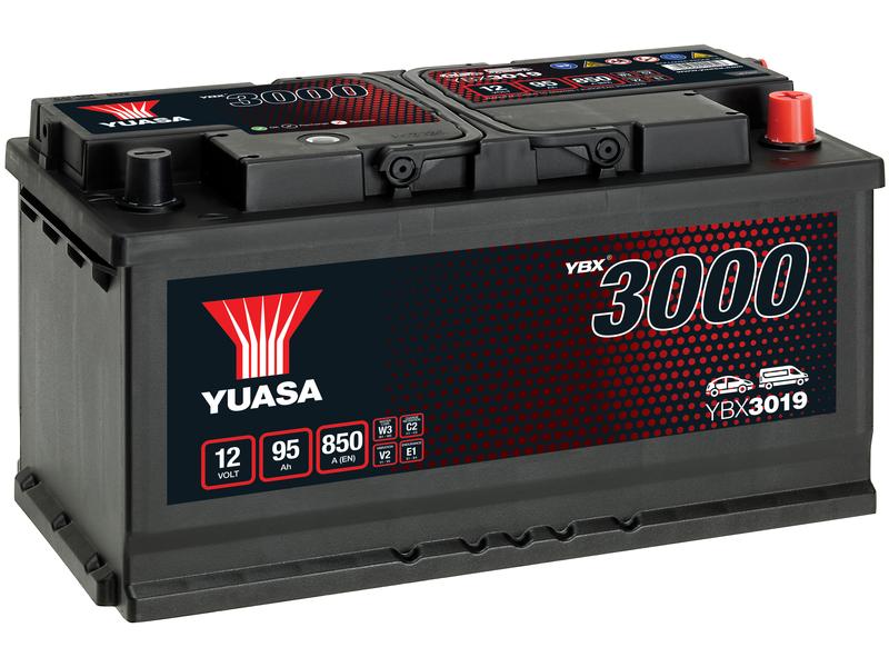 Yuasa YBX3019 12V 95Ah 850A SMF Batteri Billede 1