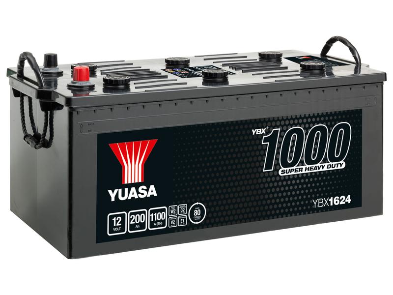 Yuasa YBX1624 12V 200Ah 1100A Super Heavy Duty Batteri Billede 1