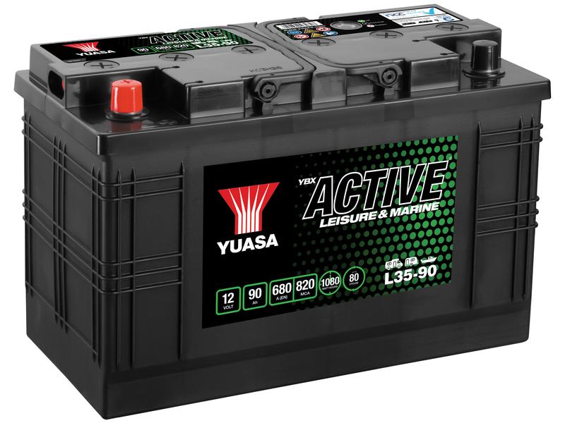 Yuasa L35-100 12V 100Ah 720A Active® Leisure & Marine Batteri Billede 1