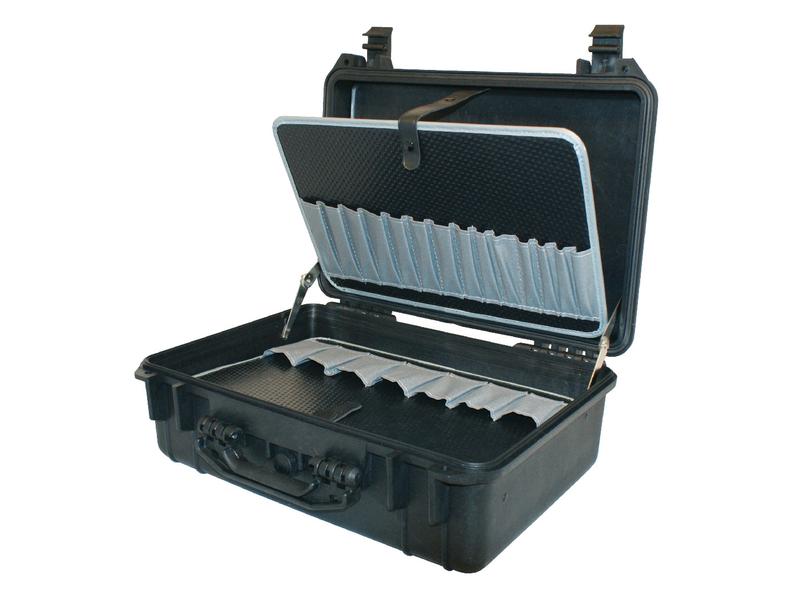 Waterdichte bescherm koffer met vakindeling - Protektor 20 - (465x360x175mm) zwart