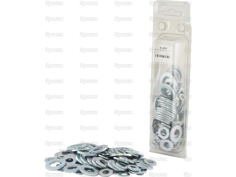 Imperial Flat Washers, ID: 3/16 - 11/16\'\' (DIN or Standard No. DIN 125A) 125 pcs. Agripak