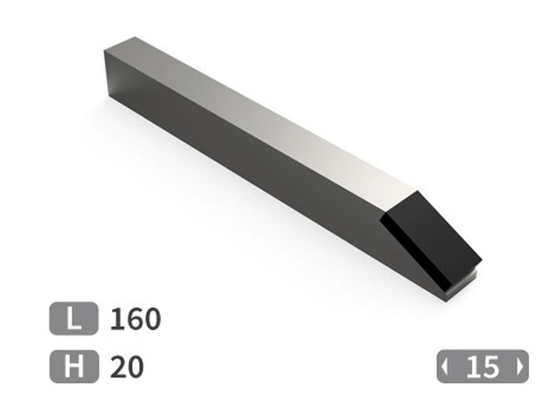 Weld-on square tip with carbide inserts. Image 1