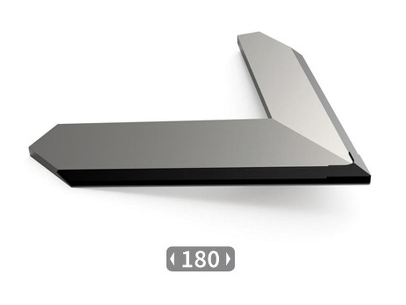 Triangular fitting with carbide inserts for weeder wing. Image 1