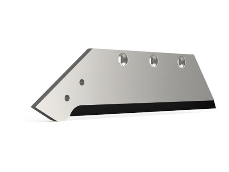 Right-hand rotary harrow tine with triangular carbide inserts. Image 1