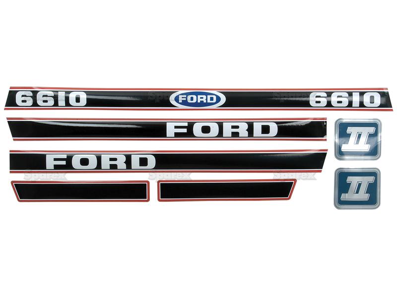 Sett av dekaler - Ford / New Holland 6610 Force II