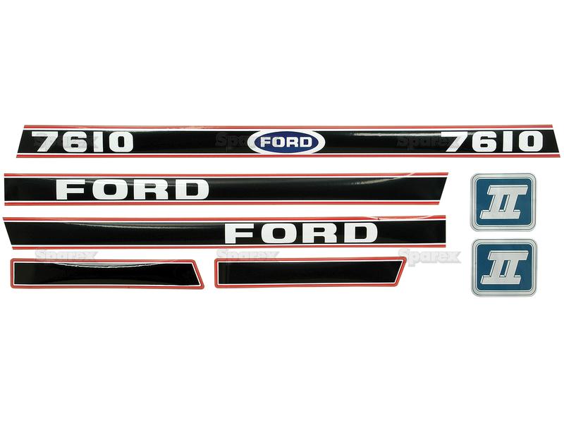 Kit d\'autocollants - Ford / New Holland 7610 Force II
