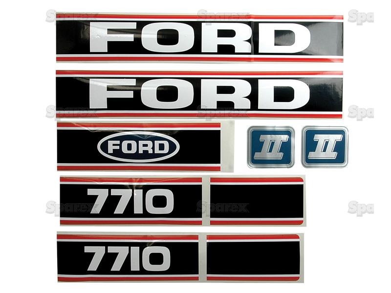 Sett av dekaler - Ford / New Holland 7710 Force II