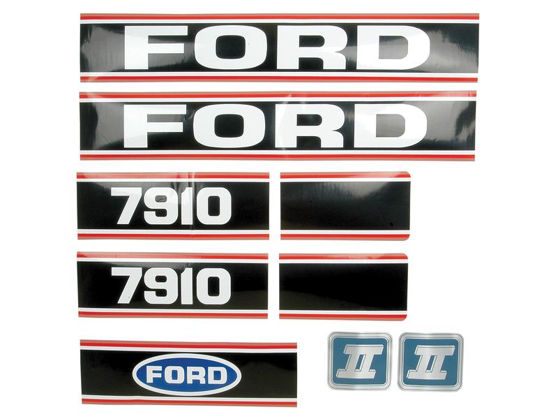 Sett av dekaler - Ford / New Holland 7910 Force II