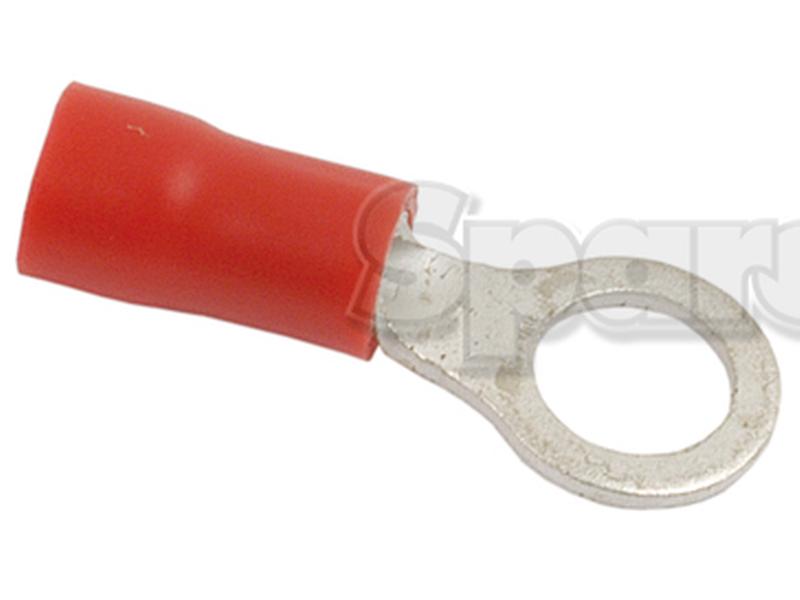 Pre Insulated Ring Terminal, Standard Grip, 5.3mm, Red (0.5 - 1.5mm) - S.12402