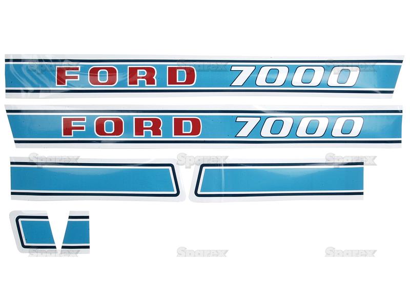 Sett av dekaler - Ford / New Holland 7000