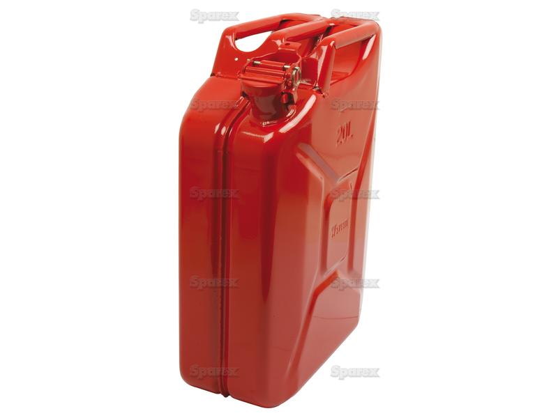 Metall Drivstoffkanne - Rød 20 ltr (Bensin)