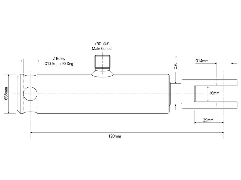 Displacement Cylinder 20mm