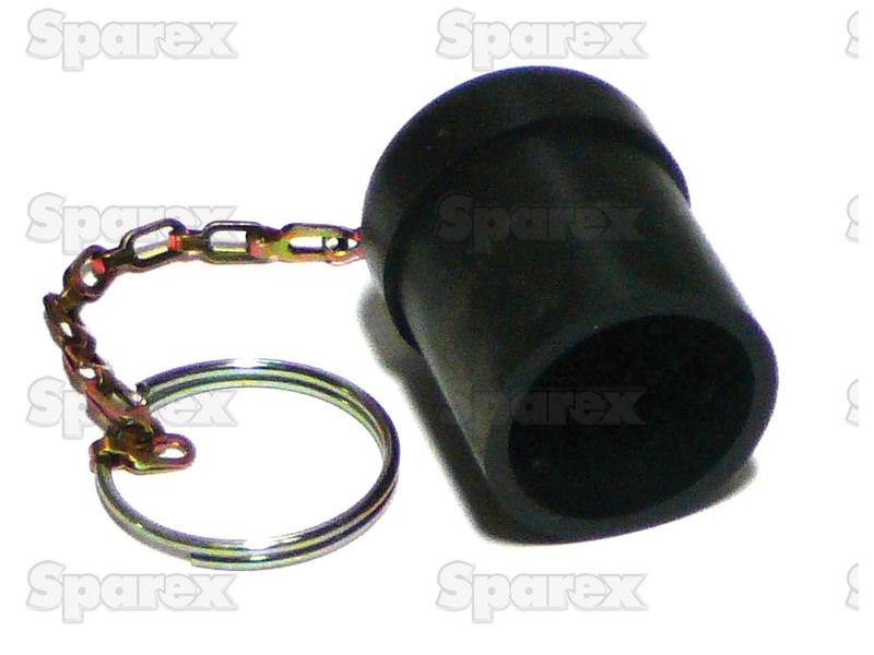 Parker Dust Plug Black Rubber Fits 1\'\' Female Coupling