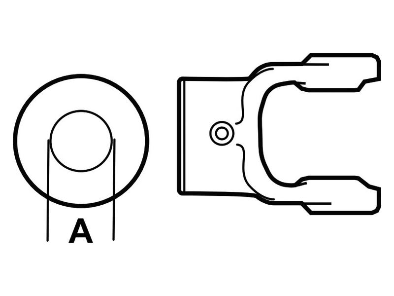 Weasler PTO Yoke – Shear Pin Yoke (U/J Size1 1/16'' x 2 1/2'') Bore Ø 1 ...