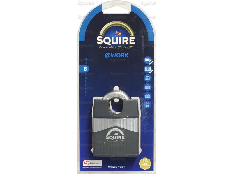 Squire 55CS Warrior Padlock, Body width: 55mm (Security rating: 8) - S.129871