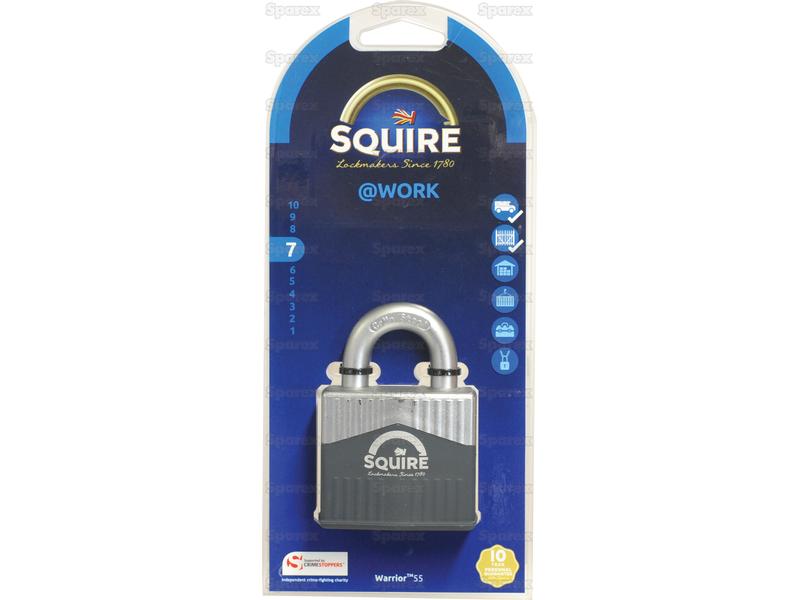 Squire 55 Warrior Padlock, Body width: 55mm (Security rating: 8) - S.129874