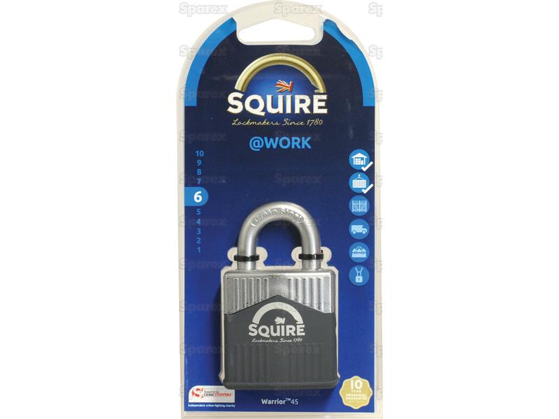 Squire 45 Warrior Padlock, Body width: 45mm (Security rating: 6) - S.129881