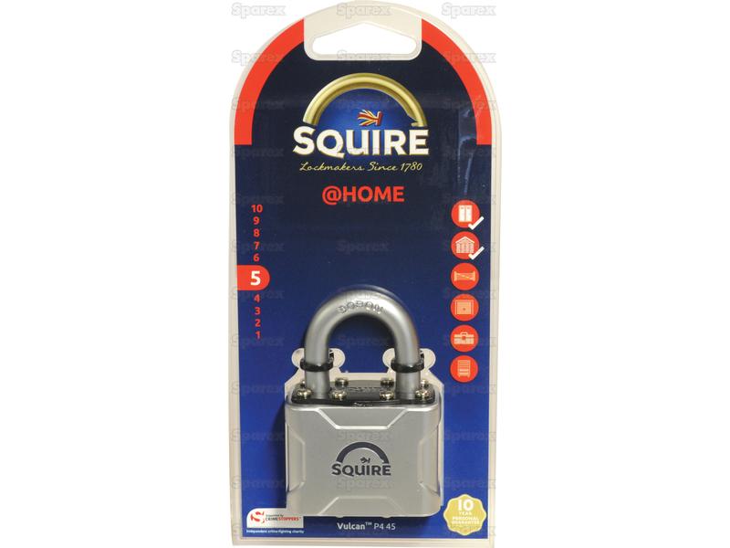 Squire P4 45 Cadenas à clé, Largeur du corps: 48mm (Indice de sécurité: 6)