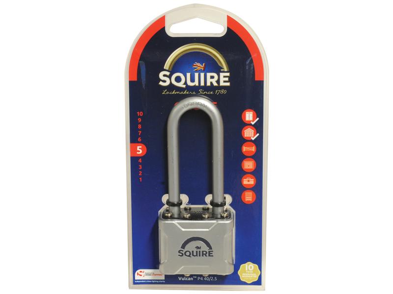 Squire P4 40/2.5 Vulcan hänglås, Basens bredd mm: 48mm (Säkerhetsklassificering: 5)